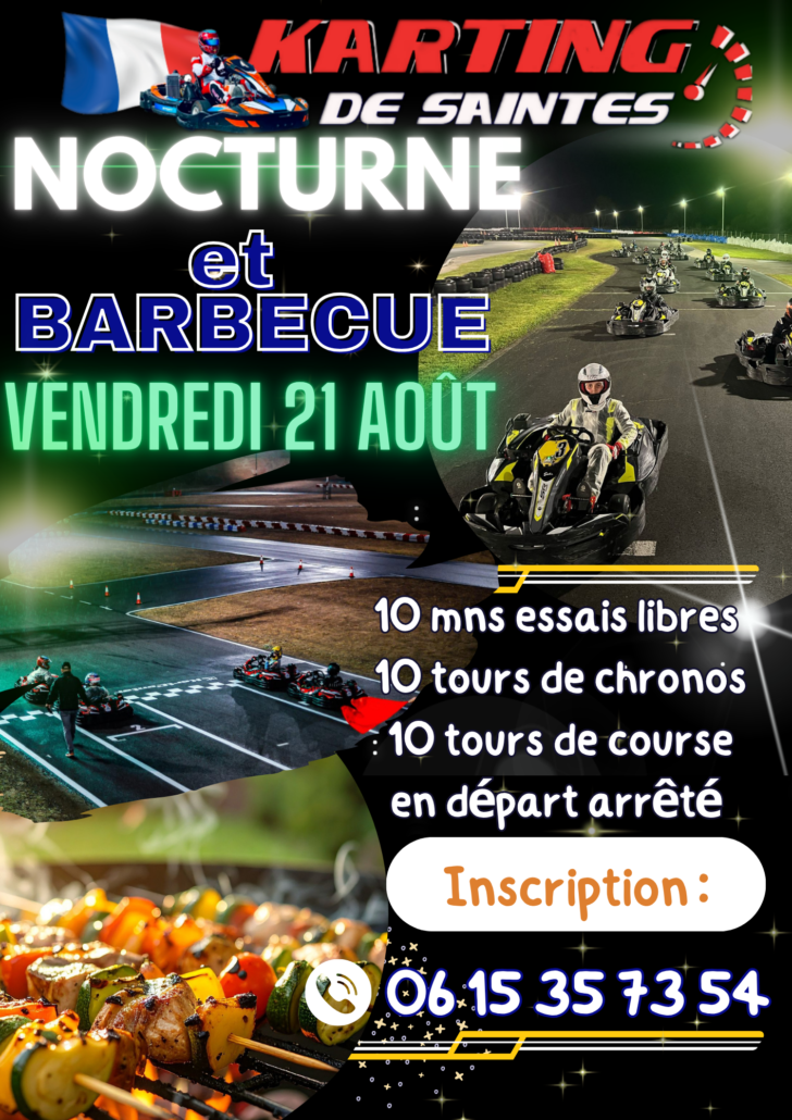 Nocturne Amateur du 21 Août au Karting de Saintes